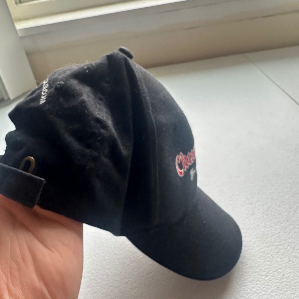 Churchills Fine Cigars Black Baseball Cap Embroidered Logo Adjustable Strap - Picture 4 of 5